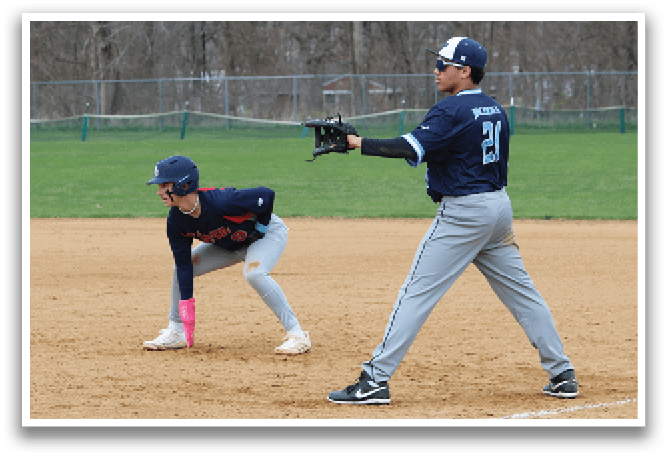 A baseball player in a blue shirt and gray pants is preparing to throw the ball. AI generated content