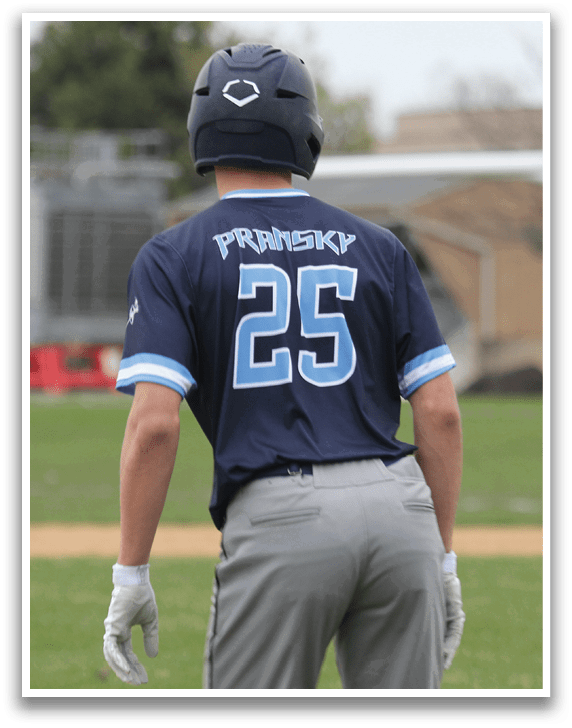 A baseball player wearing a blue and white jersey with the number 24 on it. AI generated content