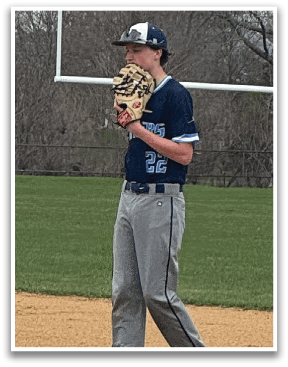 Two boys playing baseball on a field. AI generated content