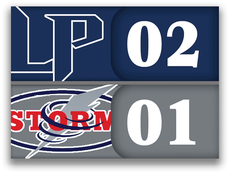 A logo for the Tampa Bay Lightning is displayed on a blue background. AI generated content