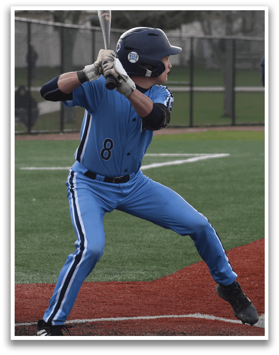 A baseball player is swinging a bat at a ball. AI generated content