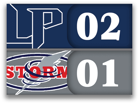 A logo for the Tampa Bay Lightning is displayed on a blue background. AI generated content