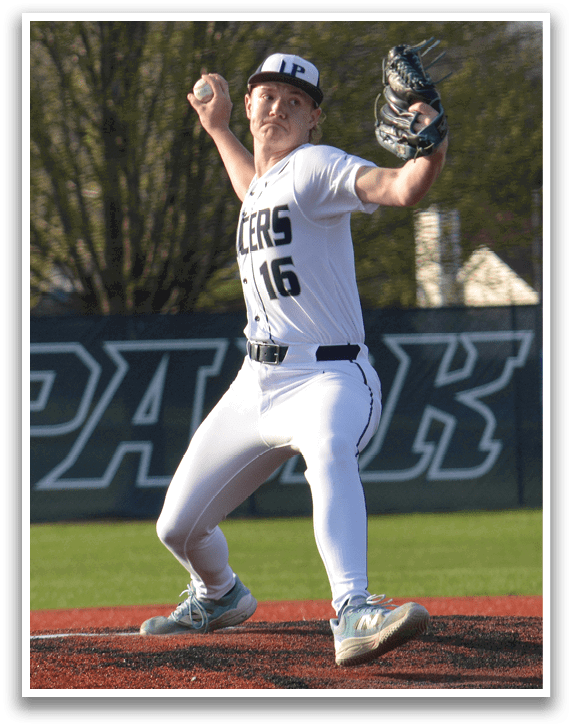 A baseball player in a white uniform is pitching a ball on a field. AI generated content