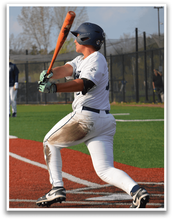 A baseball player is swinging a bat, preparing to hit the ball. AI generated content