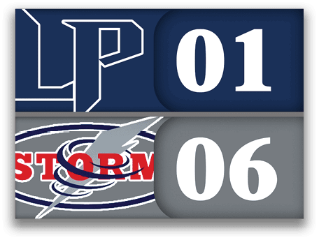 A logo for the Tampa Bay Lightning is displayed on a blue background. AI generated content