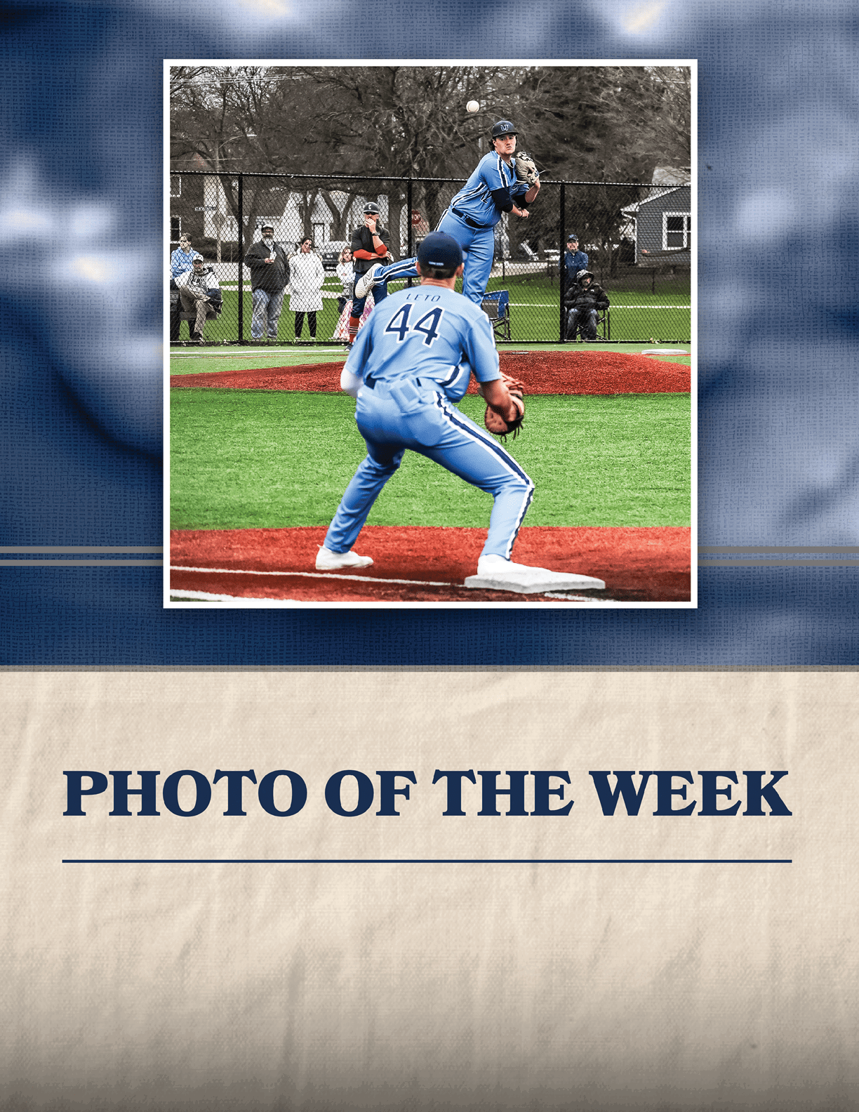A baseball player in a blue uniform is pitching a ball. AI generated content