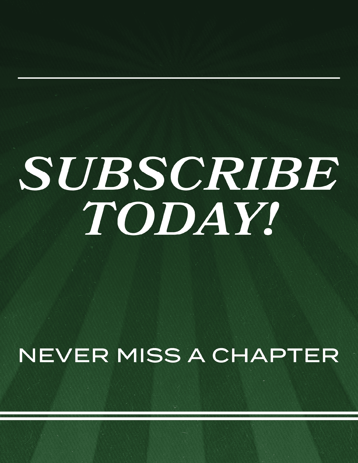 A green and white sign advertising a subscription service. AI generated content