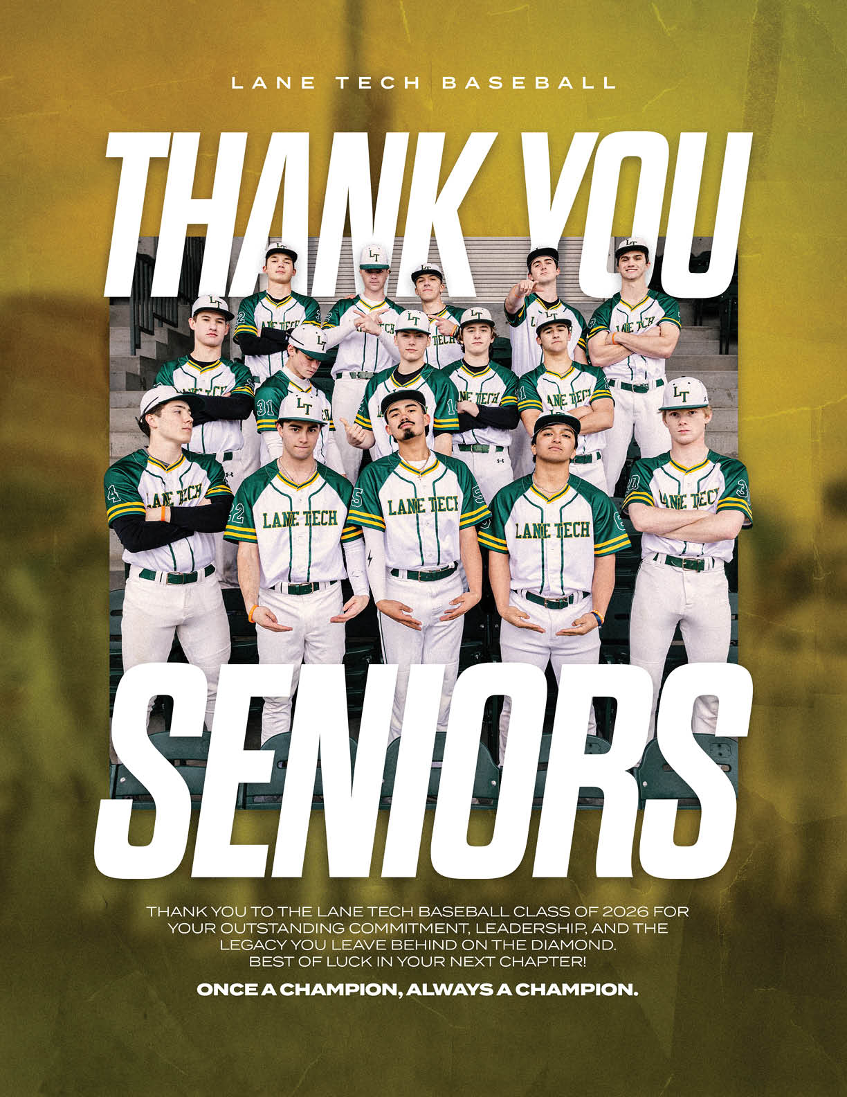 A group of baseball players wearing green and white uniforms. Description generated by AI
