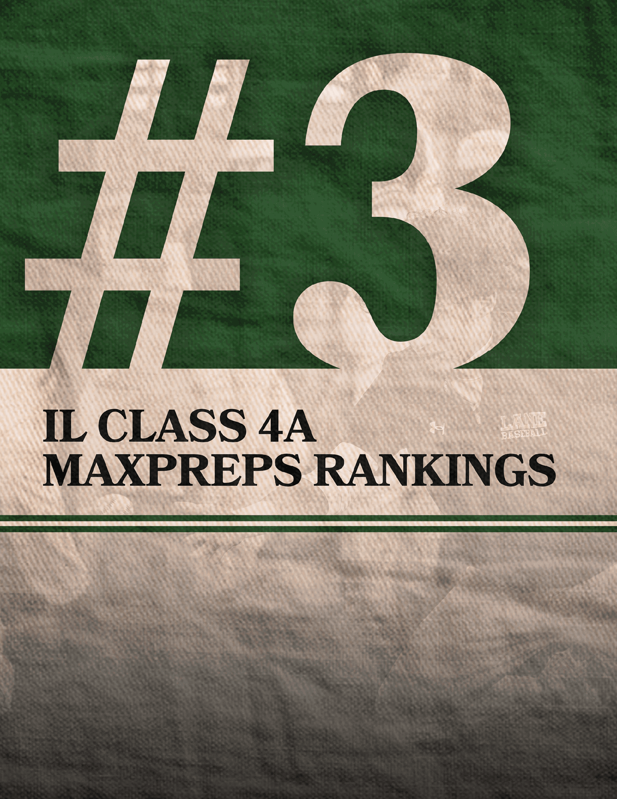 A green and white sign with the number 3 on it. Description generated by AI