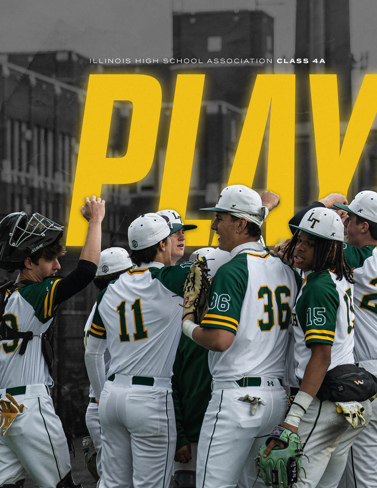 A group of baseball players wearing white uniforms. Description generated by AI