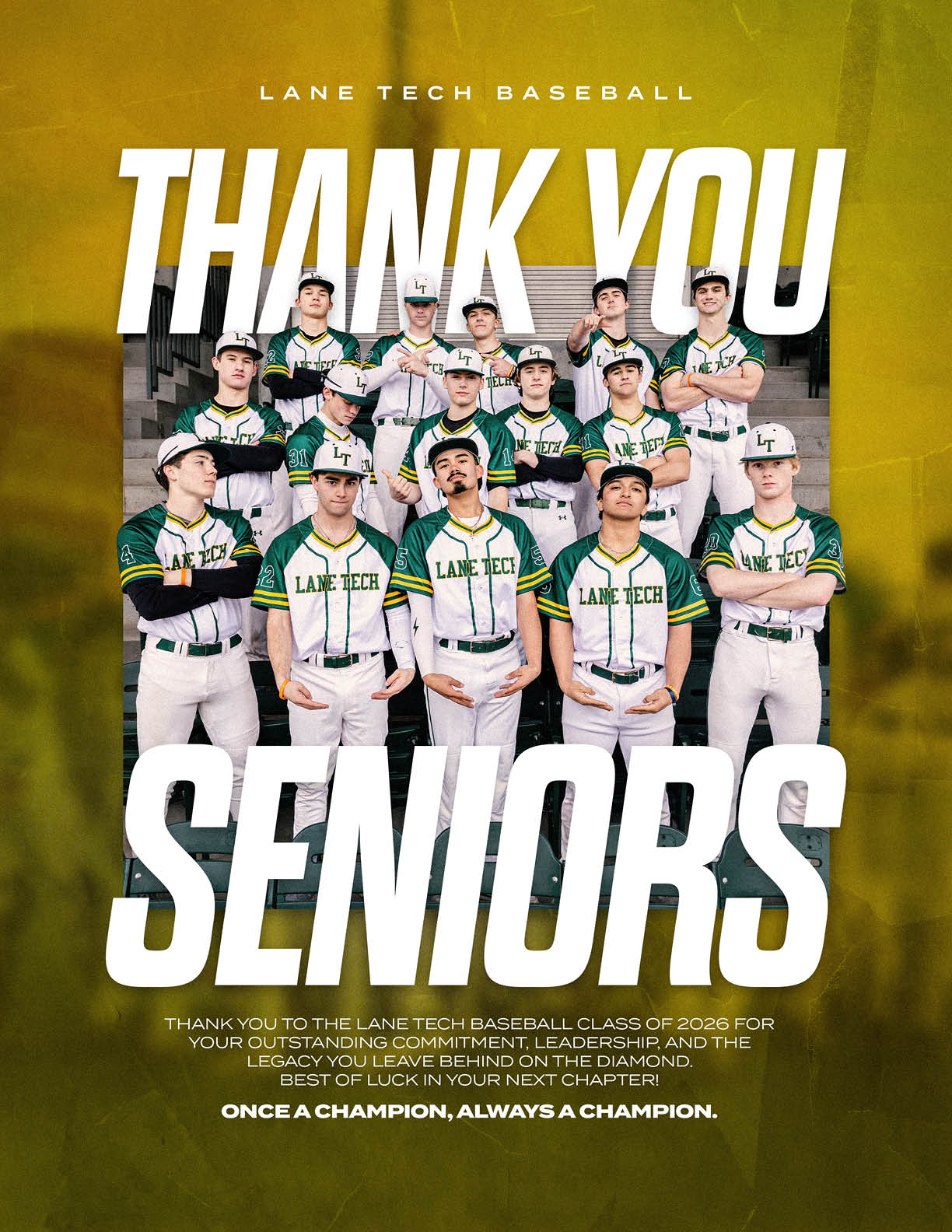 A group of baseball players wearing green and white uniforms. Description generated by AI