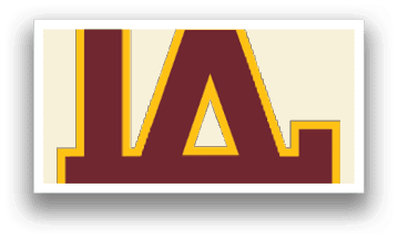 A red and white logo of a knight's helmet. AI generated content