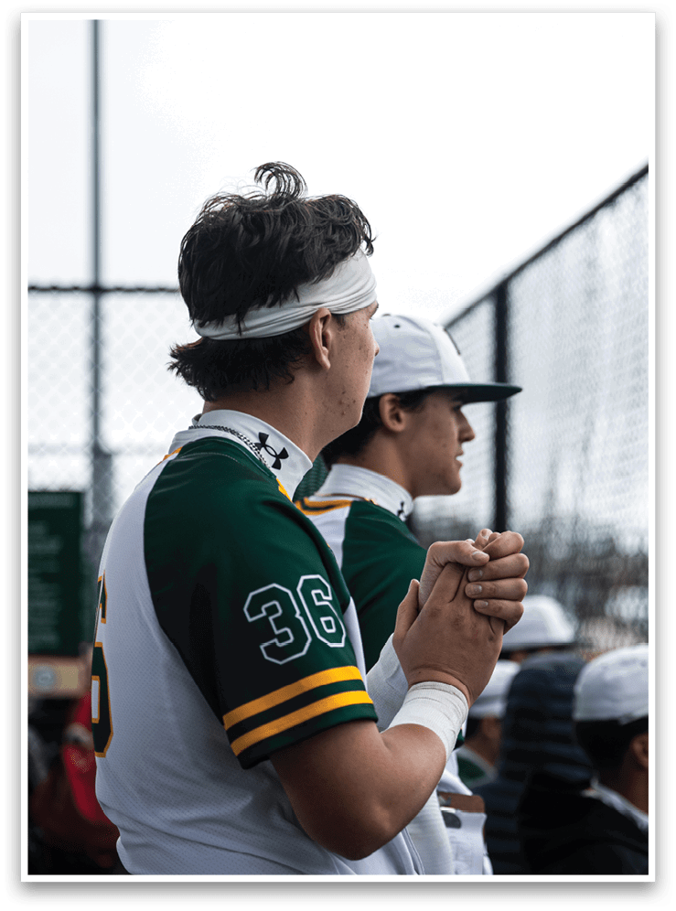 A baseball player is standing on a field with a pink sign in the background. AI generated content