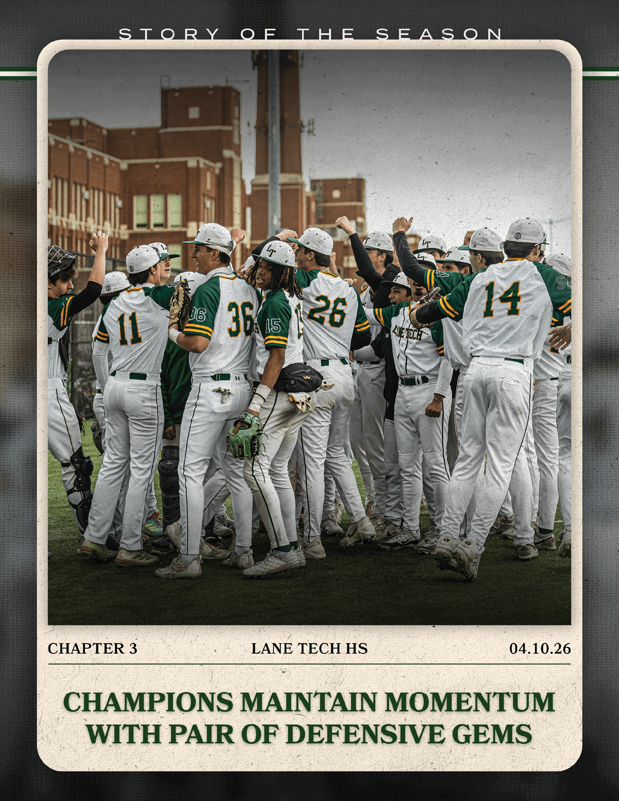 Baseball players in uniforms with numbers on their backs. AI generated content