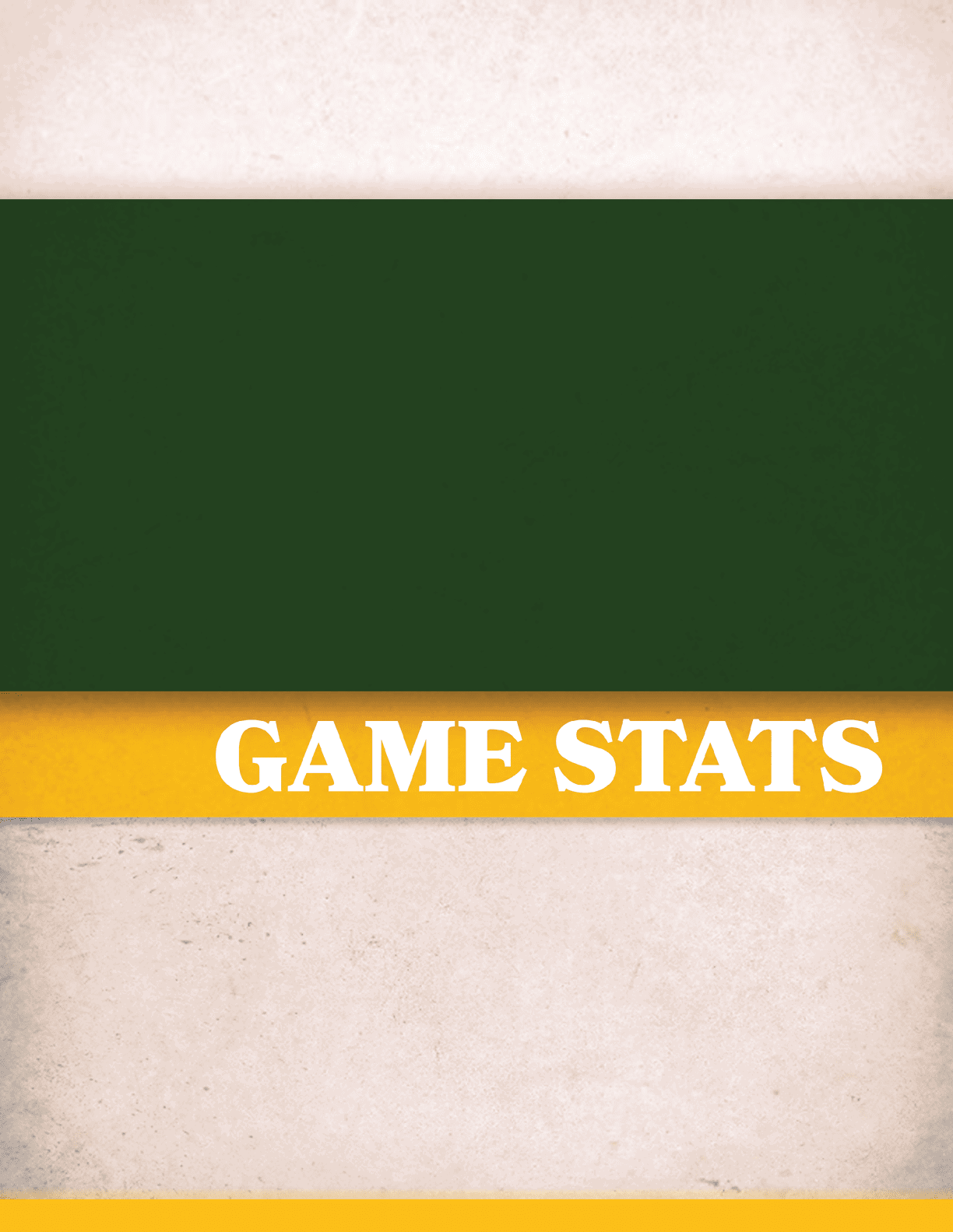 A green and white striped banner with the words “Game Stats" written on it. AI generated content
