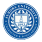 A blue and white logo for Aurora University. AI generated content