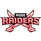A red and white logo for the MSR Raiders. AI generated content