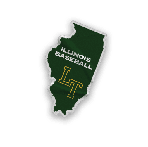 A collection of stickers and magnets featuring the letters LT and a baseball glove. AI generated content