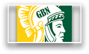 A logo with a man's face on it, wearing a helmet and a crown. AI generated content