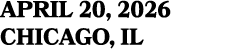 APRIL 20, 2026 chicago, il