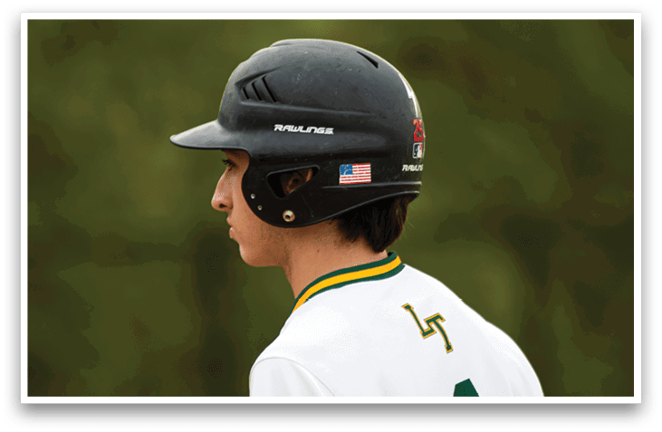 A group of young men wearing baseball uniforms are standing on a baseball field. AI generated content