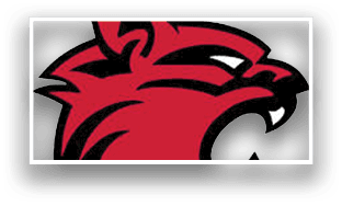 A red and black cat with its mouth open. AI generated content