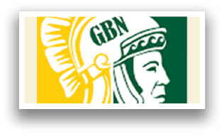 A logo with a man's face and a spiked helmet. AI generated content