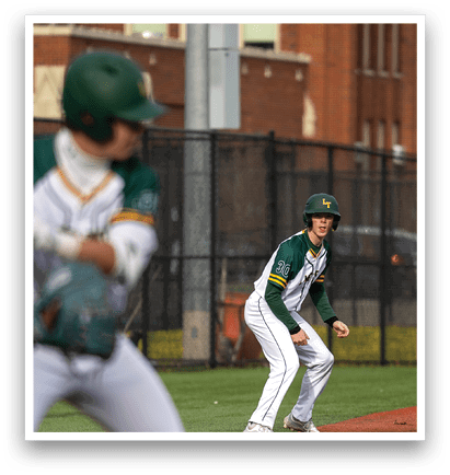 A baseball player is swinging a bat at a ball. AI generated content