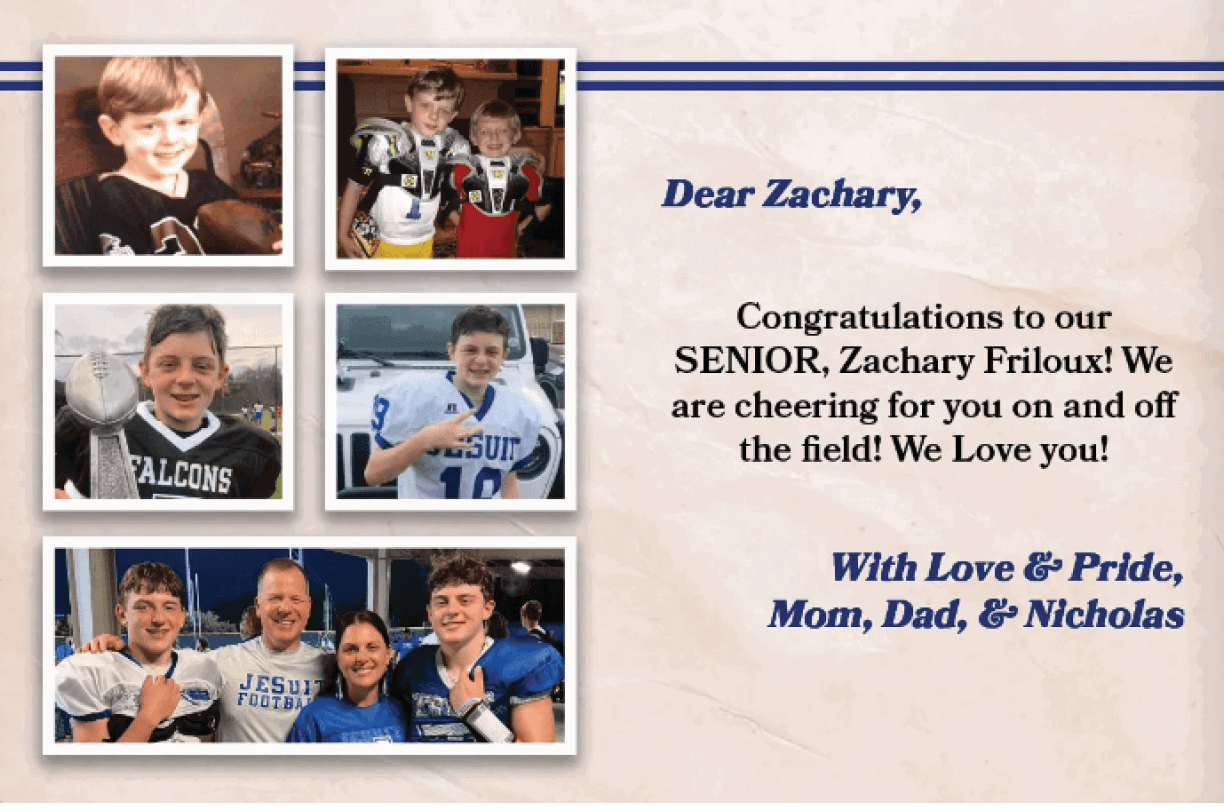 A letter congratulating Zachary on his graduation. AI generated content