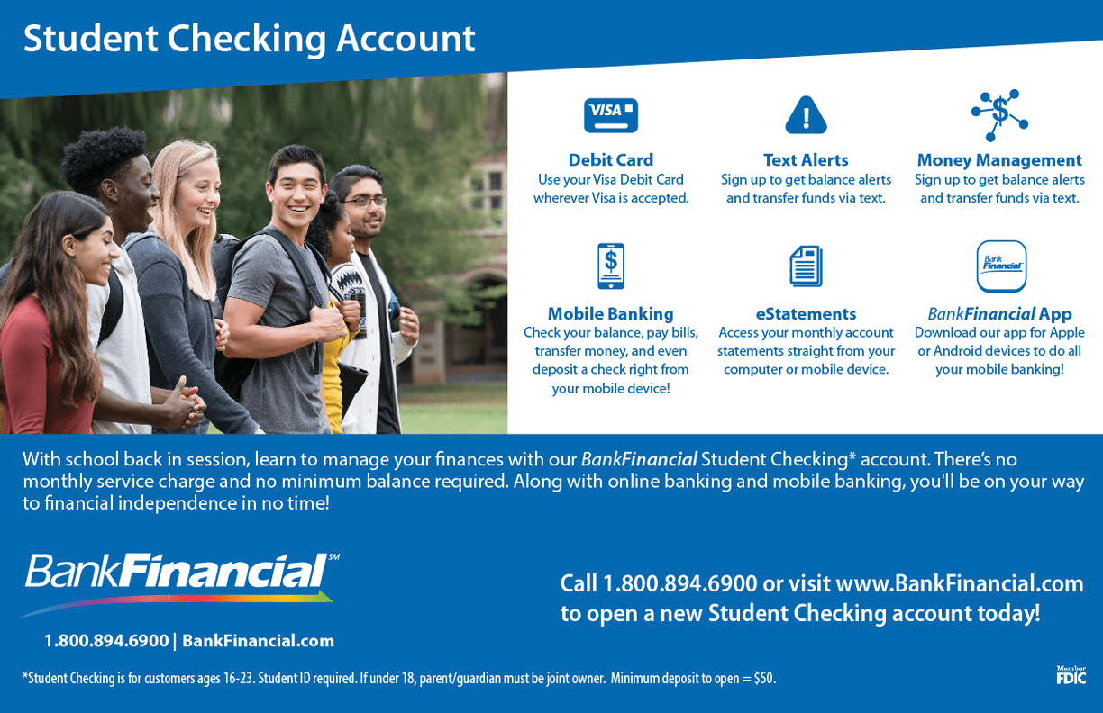 A group of students are shown on a Bank of America advertisement. AI generated content