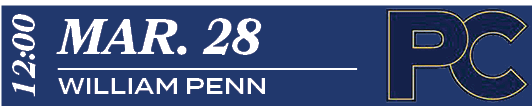 WILLIAM PENN,mar. 28,12:0