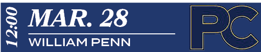 WILLIAM PENN,mar. 28,12:0
