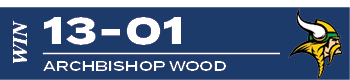 win,archbishop wood,13 0