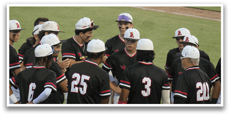 A group of baseball players wearing black jerseys and white hats are standing on a field. AI generated content