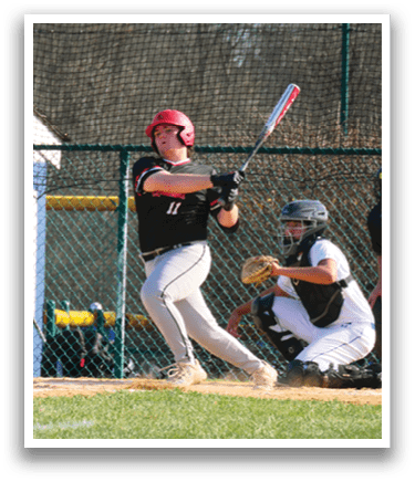 A baseball player is swinging a bat, attempting to hit the ball. AI generated content