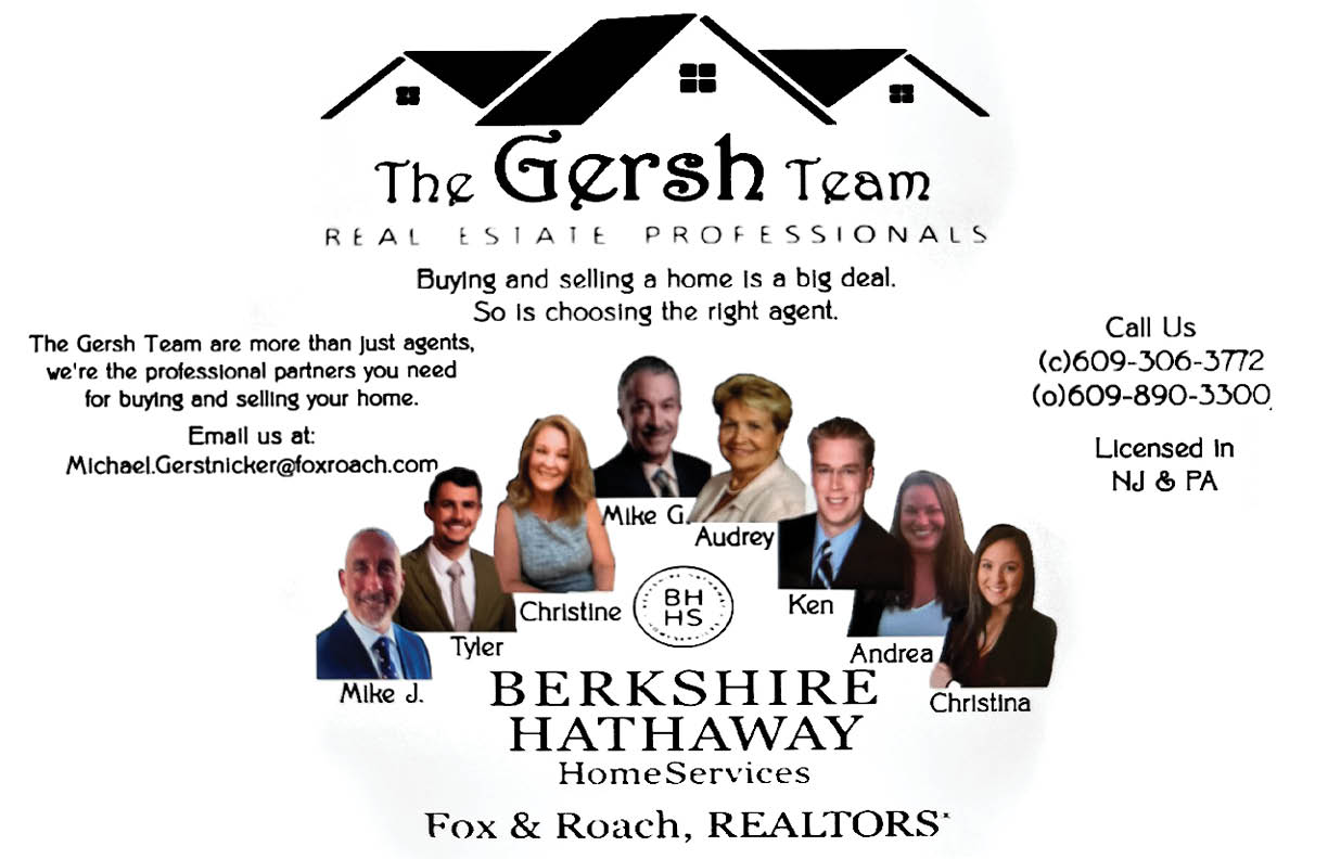A group of people are shown in a flyer advertising a real estate team. AI generated content