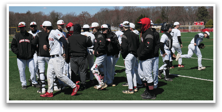 Baseball players wearing black and white uniforms. Description generated by AI