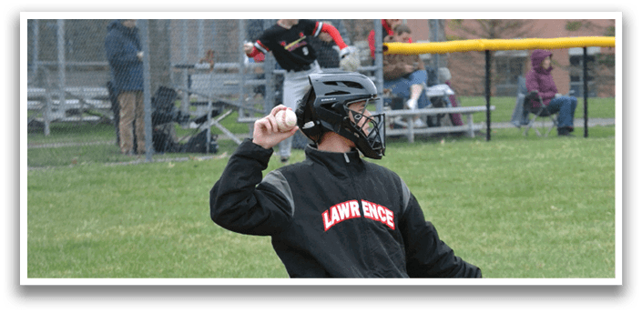 A baseball player is sliding into home plate. Description generated by AI