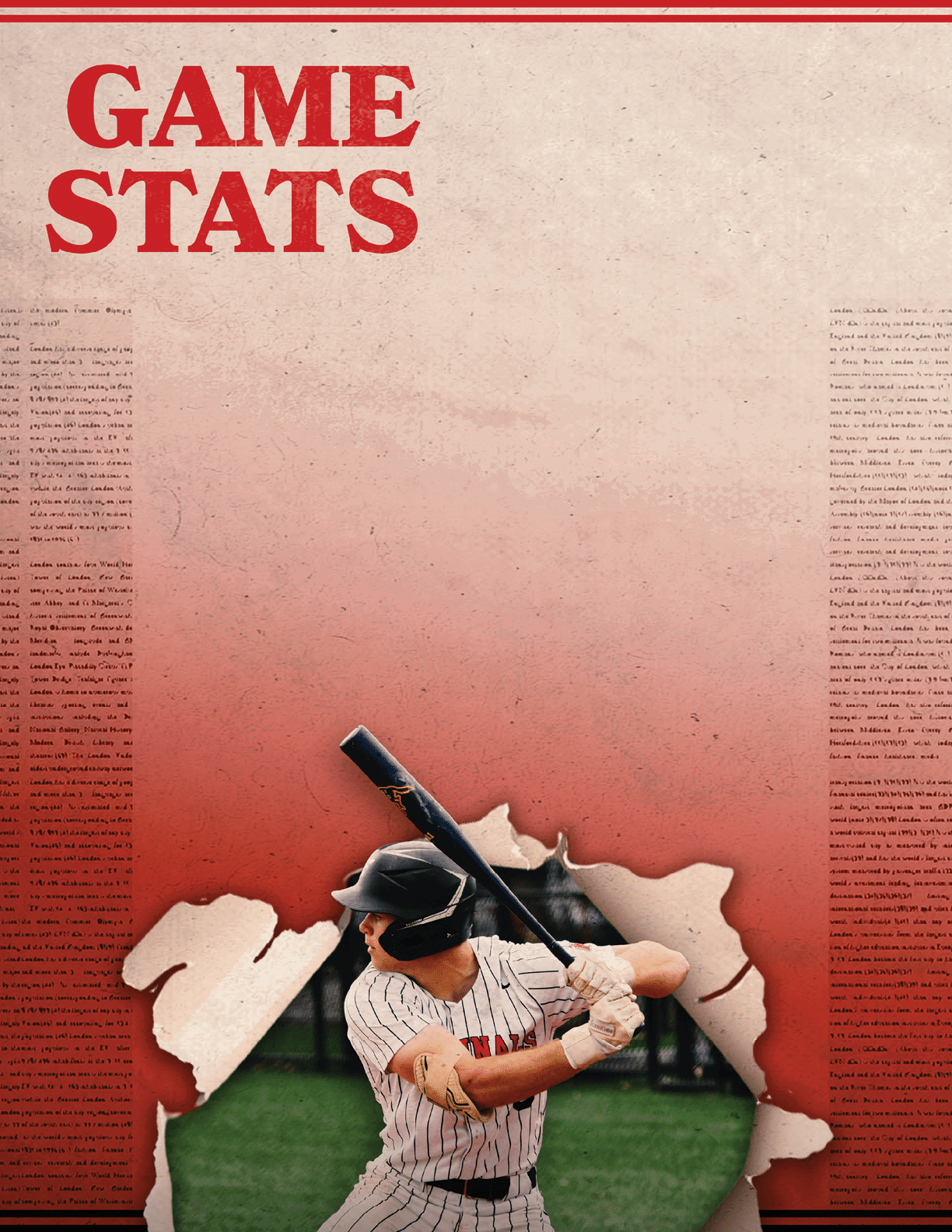 A baseball player swinging a bat. Description generated by AI