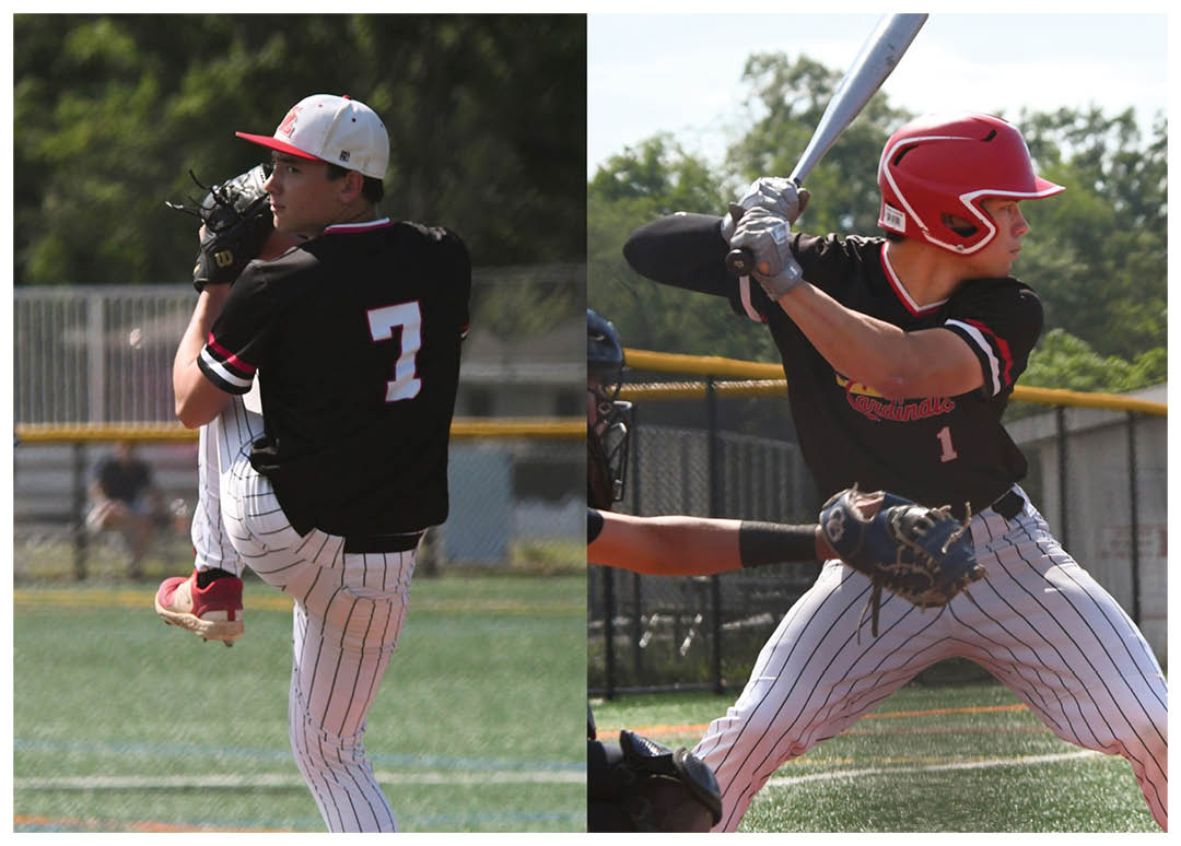 A baseball player in a black shirt and red helmet is swinging a bat. Description generated by AI
