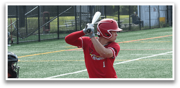A baseball player is swinging a bat. Description generated by AI