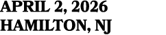 APRIL 2, 2026 hamilton, NJ