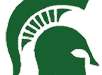 A green and white spartan helmet. AI generated content