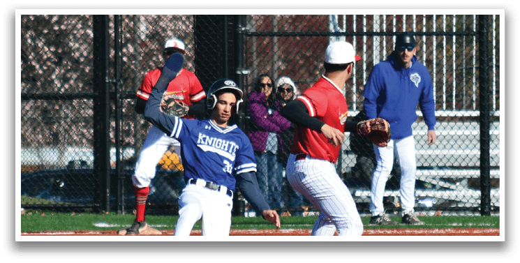 A baseball player in a blue shirt and white pants is sliding into a base. Description generated by AI