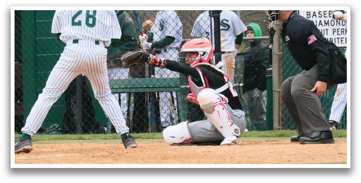 A baseball player is swinging a bat. Description generated by AI