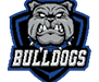 A logo for Bulldogs with a blue and black color scheme. AI generated content