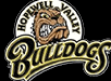 A logo for a sports team called the Hopewell Valley Bulldogs. AI generated content