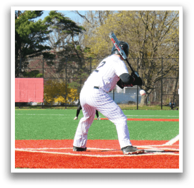 A baseball game is taking place with a batter, catcher, and umpire. Description generated by AI