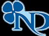 A blue and white logo with a four leaf clover. Description generated by AI
