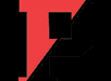 A red and black letter P is displayed. AI generated content